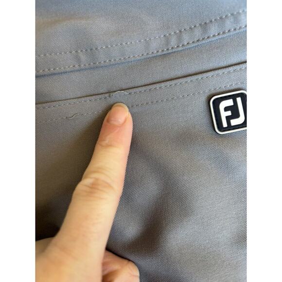 Footjoy Performance Golf Pant Flat Front 4-Way Stretch Plaid Gray Size 36x30 - Picture 9 of 10